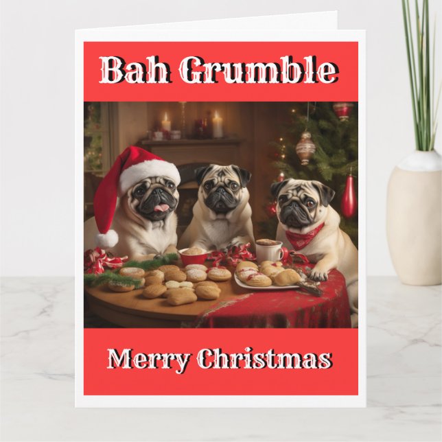 Carte Noël Funny BH GRUMBLE CARLIN GRUMBLE (Devant)