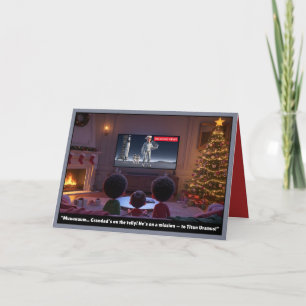 Carte Noël Grand-Père Drôle