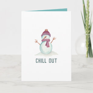 Carte Noël hiver au style vintage