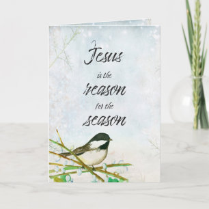 Carte Noël Jésus est la raison de la saison