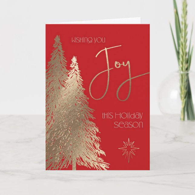 Carte Noël Joie cette saison des Fêtes (Devant)