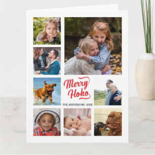 Carte Noël Joyeux Ho Ho Spectaculaire Photos Valeur