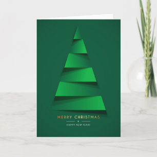 Carte Noël - Joyeux X-Mas Tree Grn