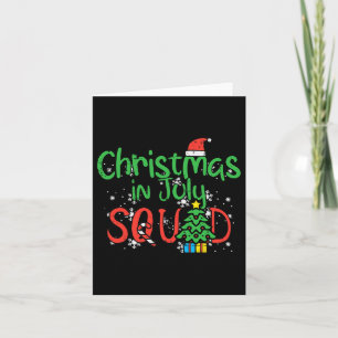 Carte Noël Juillet Squad Été Noël Famille Match Femmes
