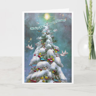 Carte Noël "Juste pour les oiseaux"