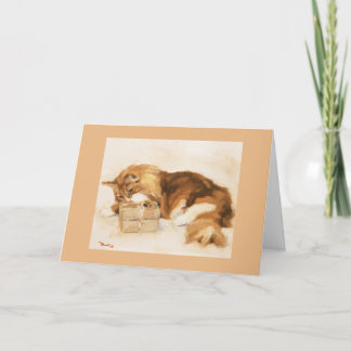 Carte Noël - le cadeau de Mitch