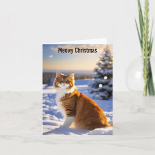 Carte Noël Meowy