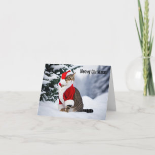 Carte Noël Meowy