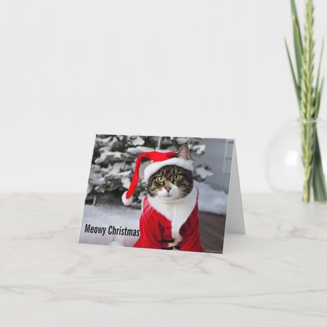 Carte Noël Meowy (Devant)