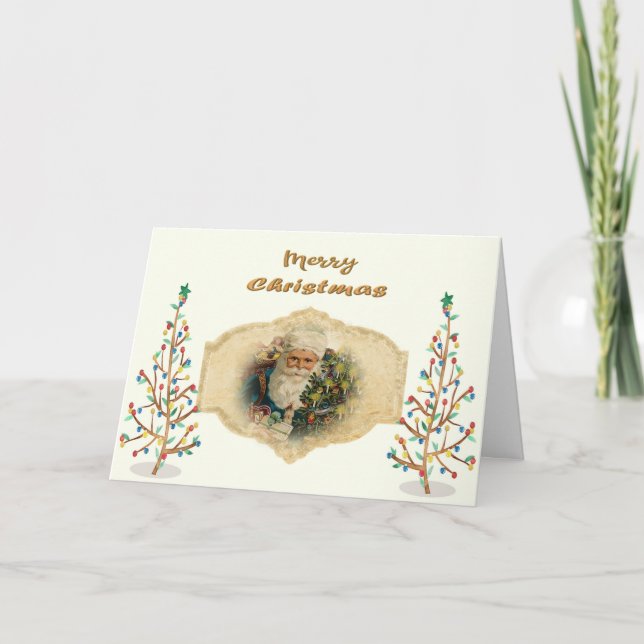 Carte Noël militaire pour le mari Conception victorienne (Devant)