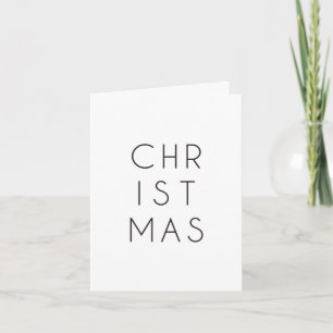Carte Noël minimaliste