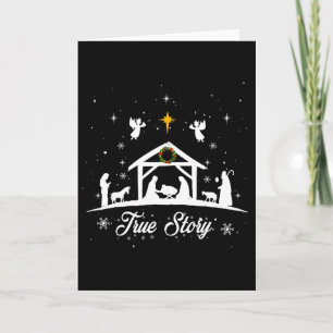 Carte Noël Nativité Histoire vraie Nativité Scène Cadeau