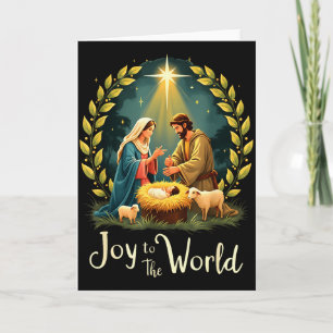 Carte Noël Nativité Naissance Chrétienne De Jésus Joie À