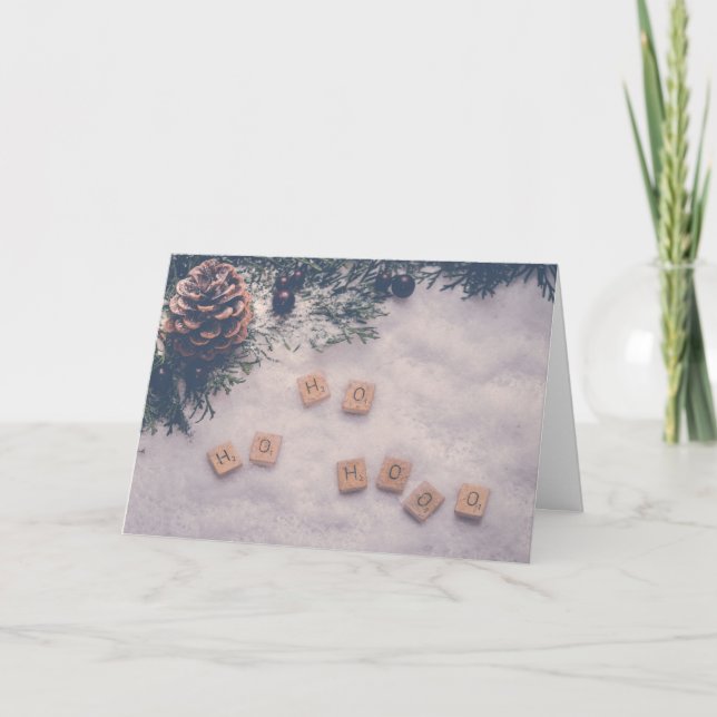 Carte Noël Noël Noël Noël Ho Ho Ho Amusement et Jeux Whi (Devant)