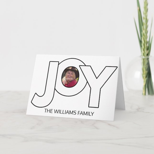 Carte Noël noir et blanc (Devant)