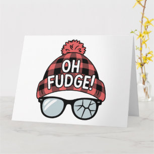 Carte Noël Oh Fudge Vacances De Xmas Drôle De Fête 
