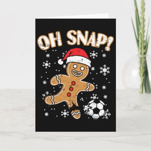 Carte Noël Pain d'épice Foot Oh Snap Drôle de Noël Bo