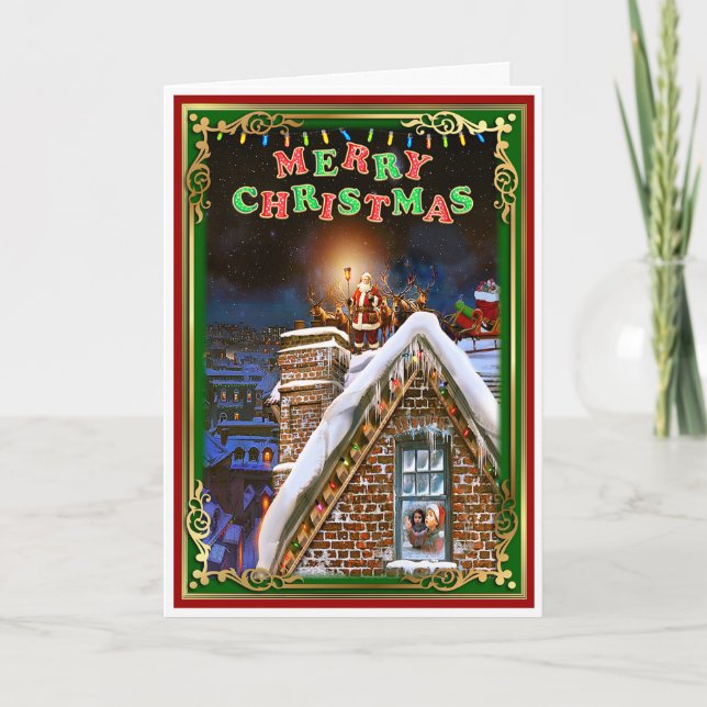 Carte Noël Père Noël (Devant)