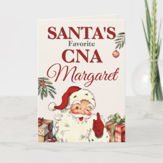 Carte Noël personnalisé du Père Noël préféré de l'ASC