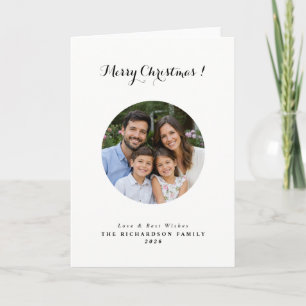 Carte Noël photo personnalisée