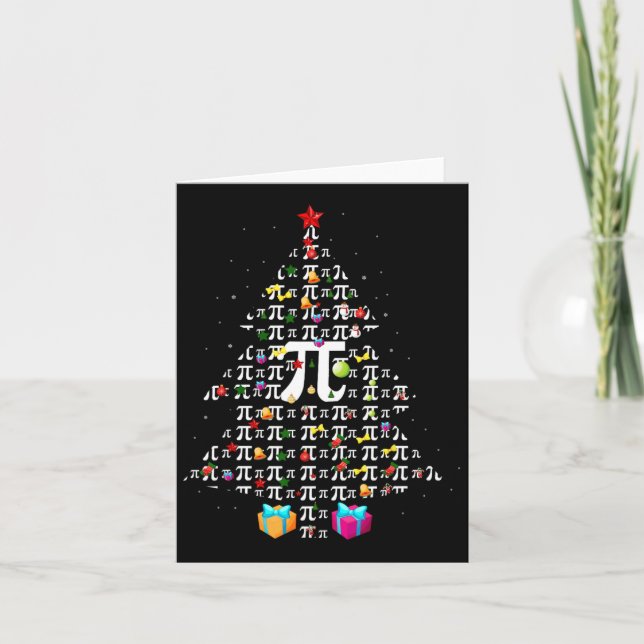 Carte Noël Pi Funny Mathématiques Pi Jour Noël Tr (Devant)