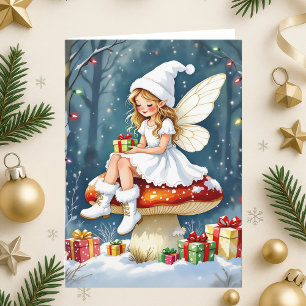 Carte Noël plein de Fantaisie et de Merveille Poème de