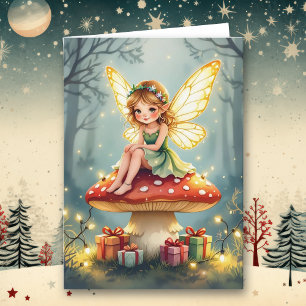 Carte Noël plein de Fantaisie et de Merveille Poème de