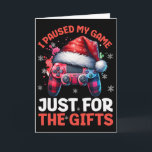 Carte Noël pour joueurs Jeux vidéo Garçons Chris<br><div class="desc">Noël pour joueurs Jeux vidéo Garçons Pyjama de Noël</div>