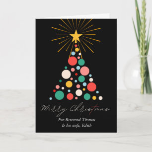 Carte Noël pour un révérend et sa femme