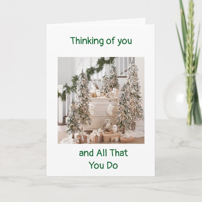 CARTE NOËL POUR UNE PERSONNE TRÈS SPÉCIALE DANS MA VIE (Devant)