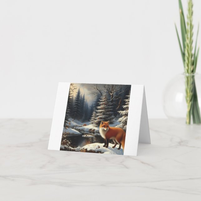 Carte Noël Red Fox (Devant)
