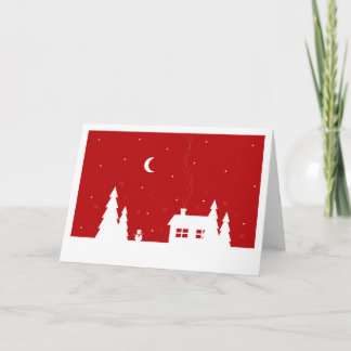 Carte Noël rouge