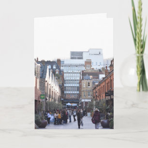 Carte Noël Shopping sur Pavilion Road Londres Royaume-Un