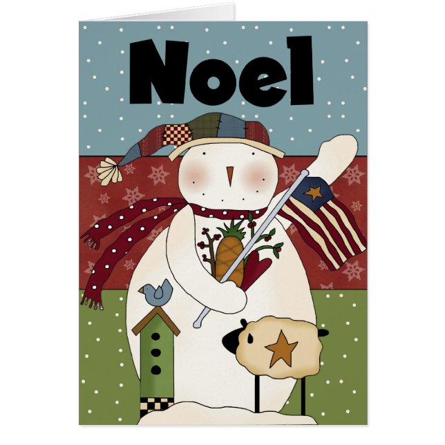 Carte Noel Snowman (Devant)
