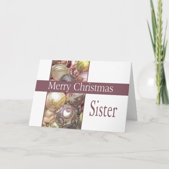 Carte Noël Soeur Merry (Devant)