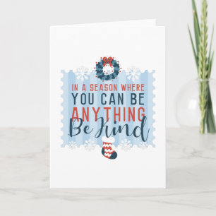 CARTE NOËL SOIS GENTIL