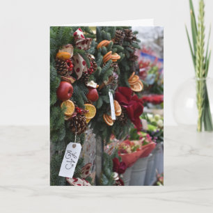 Carte Noël sur King's Road, Chelsea, Londres Royaume-Uni