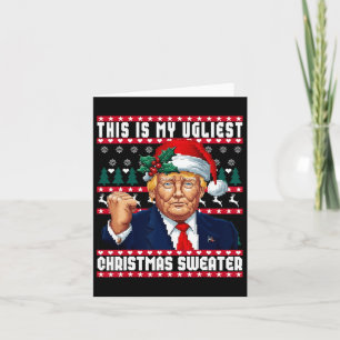 Carte Noël Trump C'Est Ma Sueur De Noël La Plus Mauvaise