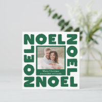 Noël vert typographie contemporaine photo de vacan