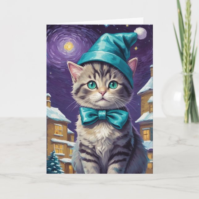 Carte Noël Vintage Personnalisé (Devant)