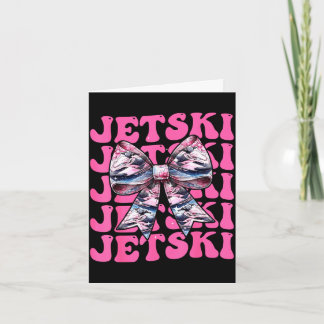 Carte Nœud coquette jet ski jet skiing fille maman maman