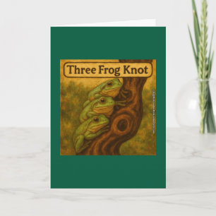Carte Nœud des trois grenouilles – Jeu de mots fantaisis