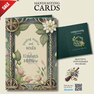 CARTE NOEUDS CELTIQUES IRLANDAIS PERSONNALISÉS