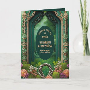 CARTE NOEUDS CELTIQUES IRLANDAIS PERSONNALISÉS