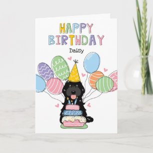 Carte Noir Cockapoo Cavapoo Chien Joyeux Anniversaire