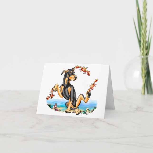 Carte Noir Doberman Pinscher Kinda Crabby (Devant)