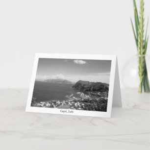 Carte Noir et blanc de marina de Capri