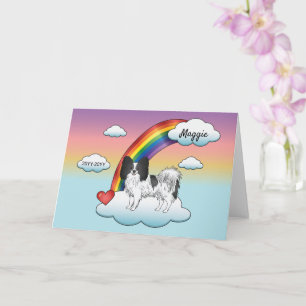 Carte Noir Et Blanc Papillon Cute Dog Rainbow Memorial