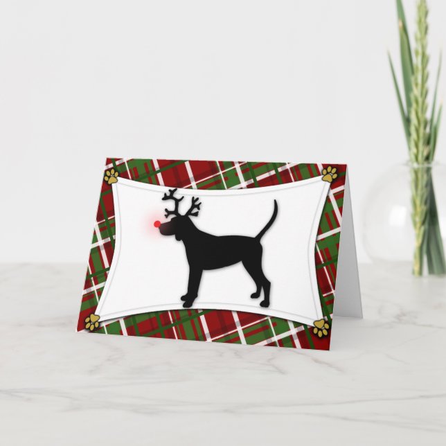 Carte Noir et Tan Coonhound Reindee (Devant)