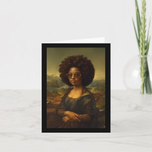 Carte Noir Mona Lisa Afro Africain-Américain Noir Histor
